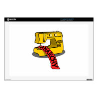 Anarchy Yellow Sewing Machine Skins For 17