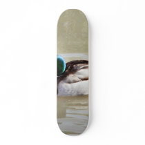 Anas Platyrhynchos Swimming Mallard skateboards by lifesphere Anas Platyrhynchos Swimming Mallard skateboards