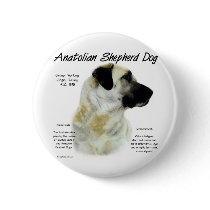 Anatolian Shepherd Dog History Design Button