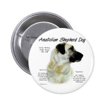 Anatolian Shepherd Dog History Design Button