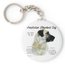 Anatolian Shepherd Dog History Design Keychain