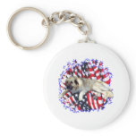 Anatolian Shepherd Dog Patriot Keychain