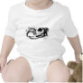 Anatomical Beaver Skull Black & White Creeper