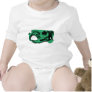 Anatomical Beaver Skull Green T-shirts
