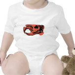 Anatomical Beaver Skull Orange Bodysuit