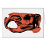 Anatomical Beaver Skull Orange Cards