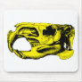 Anatomical Beaver Skull Yellow Mousepad