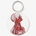 Anatomy Bust Red keychains by spyderfyngers Anatomy Bust Red keychains