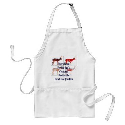 anatomy of a deer, Theres Room For All God's Cr... Apron by tomEllefson