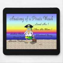 Anatomy of a Pirate Wench mousepads by cimmerrian Anatomy of a Pirate Wench mousepads