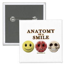 Anatomy of a Smile Pinback Button