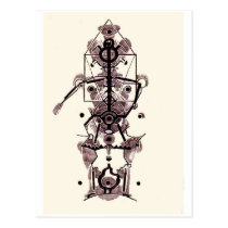 Anatomy of an artist postcards