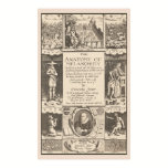 Anatomy of Melancholy 1621 Psychological Study posters