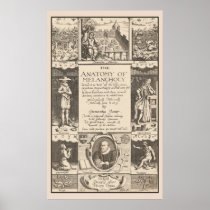 Anatomy of Melancholy 1621 Psychological Study Print