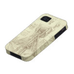 Anatomy Sketch of Spinal Column Leonardo da Vinci Vibe iPhone 4 Cases