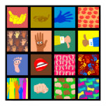 Anatomy Tile Wallpaper Poster