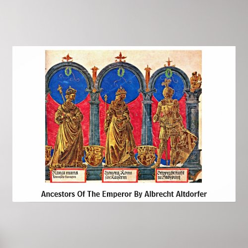 Ancestors Of The Emperor By Albrecht Altdorfer Print