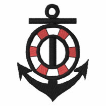 Anchor and Life Preserver embroidered shirts by ZazzleEmbroidery Anchor and Life Preserver embroidered shirts