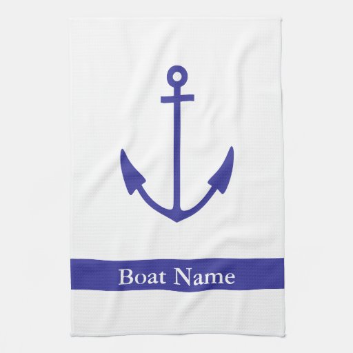 Anchor Boat Galley Towel Zazzle