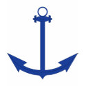 Anchor - Bright Blue - Shirt by carlj56 Anchor - Bright Blue - Shirt