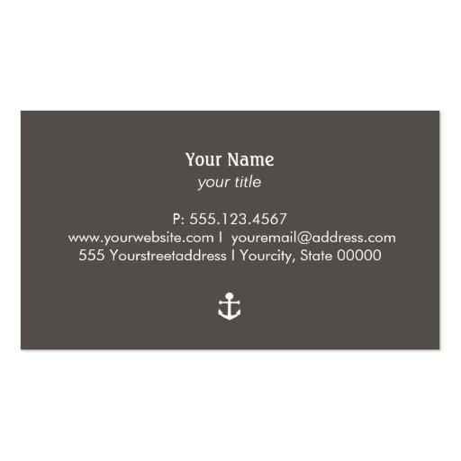 Anchor Business Business Cards (back side)