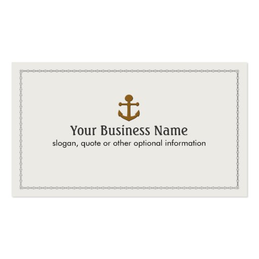 Anchor Business Business Cards (front side)