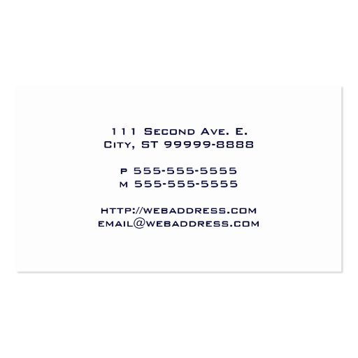 Anchor Business Card Template (back side)