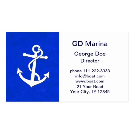 Anchor Business Card Template (front side)