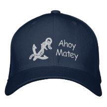 Anchor & Chain D2 Customizable Embroidery Design Embroidered Hats
