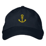Anchor embroidered hats