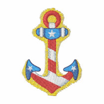 Anchor embroidered shirts