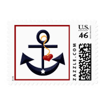 Anchor Heart Postage Stamps