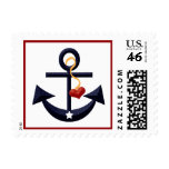Anchor Heart Postage Stamps
