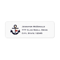 Anchor Heart Return Address Labels Custom