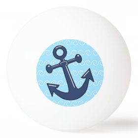 Anchor in the Waves Ping-Pong Ball