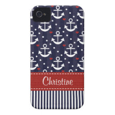 Anchor iPhone 4 4s Case Mate Cover Nautical Case-mate Iphone 4 Cases