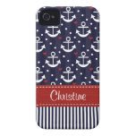 Anchor iPhone 4  4s Case Mate Cover Nautical Case-Mate iPhone 4 Cases