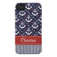 Anchor iPhone 4  4s Case Mate Cover Nautical Case-Mate iPhone 4 Cases