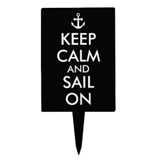Anchor Keep Calm and Sail On Nautical Custom