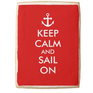 Anchor Keep Calm and Sail On Nautical Custom