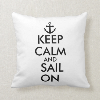 Anchor Keep Calm and Sail On Nautical Custom