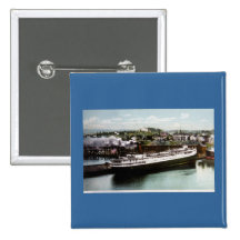 Anchor Line Dock, Marquette, Michigan 1908 Pin