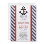 Anchor Nautical Baby Shower Invitations