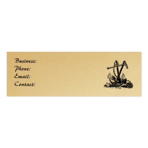 Anchor Nautical Business Card (front side)