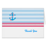 Anchor Nautical Thank You Card