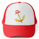 Anchor--orange and yellow hats