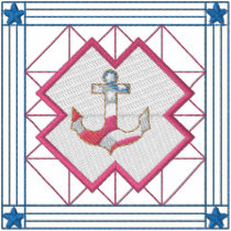 Anchor Quilt Square embroidered shirts