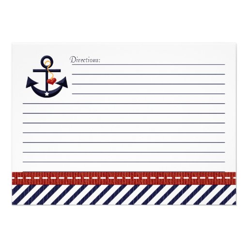 Anchor Recipe Card