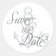 Anchor Save the Date Sticker