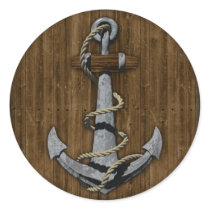 Anchor Round Sticker